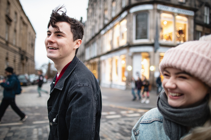 A couple on a date playing Treasure Hunt Sheffield