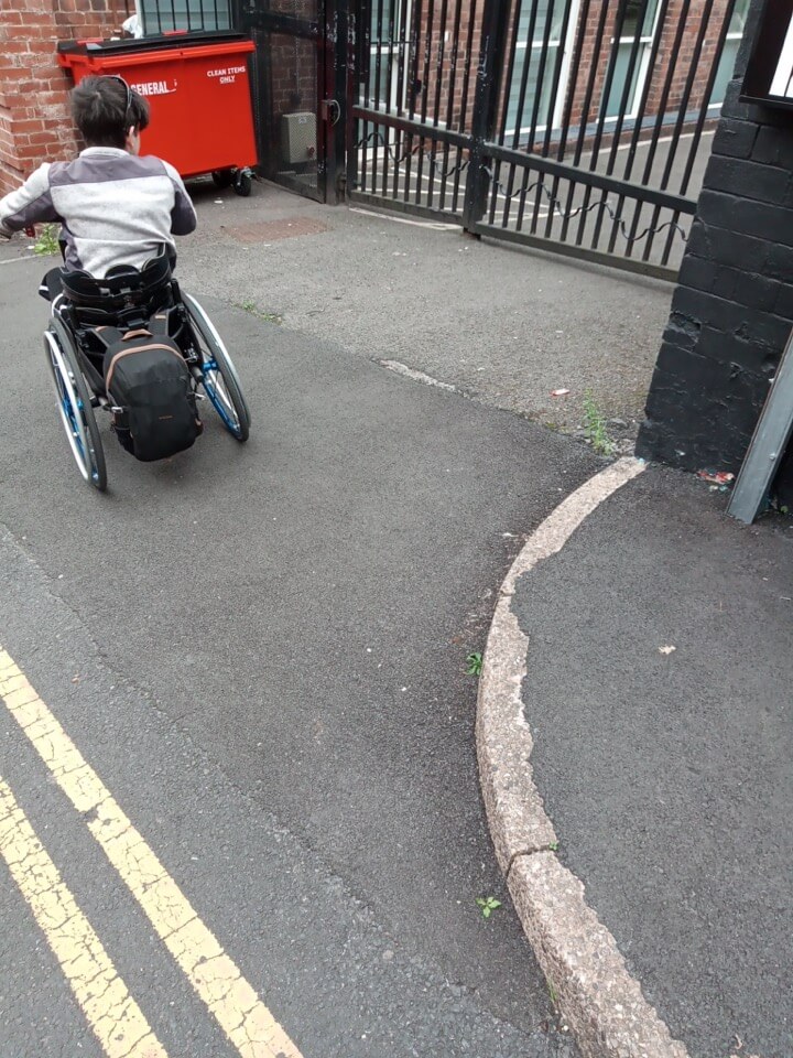 Dropped curbs on Treasure Hunt Sheffield